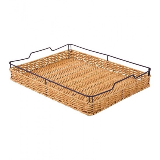 Bandeja 40cm Por 30,5cm Rattan Iron Mimo Style